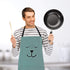 YOLOPARK Lovely Parent and Child Apron, Comfortable Simple Apron with Pocket for Cooking, Pack of 2