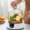Vaguelly Clear Glass Cooking Pot, 1500mL Saucepan with Lid, Double-Handle Simmer Pot for Milk, Pasta, Noodles, Soup,