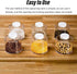 6pcs Spice Jars, Stackable Plastic Spice Jar with Shaker Lids, Clear Dredge Spice Shaker Containers for Storing Spice,