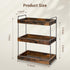 Cedwnuer 3-Tier Countertop Counter, Counter Bathroom Shelf, Wood Spice Rack Organizer for Kitchen Vanity Corner Shelf