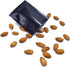 QQ Studio 100 PCS Metallic Mylar Foil Sealable Bags (7x10cm (2.7x3.9"), 100x Black)