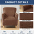 1-Piece HAOYONG Banquet Armchair Slipcover Stretch Velvet Chair Covers Armchair Sofa Covers Soft Arm Chair Cover