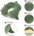 3-8 Niuniu Daddy Crocodile Kids Travel Neck Pillows for Years Old, Soft Memory Foam Neck Support Pillows for Airplane