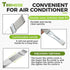 Air Conditioning Brush Tool, Window Blind Cleaner Duster Brush, Steel AC Evaporator Comb Tool