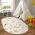 4'x6' STARUIA Large Kids Rug for Playroom, Washable Road Rug for Nursery, Non-Slip Car Rugs for Boys Room, Tan Traffic
