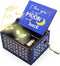 ukebobo Wooden Color Painted Music Box I Love You to The Moon