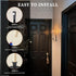 Set 2, Wall Candle Holder of Stylish Black Metal Wall Mount Candle Sconces, Modern Wall Decoration for Living Room