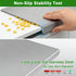 Julyxi 15x11 Inch L-Shaped Stainless Steel Cutting Board for Kitchen,Small Cutting Boards Non-Slip Dishwasher Safe