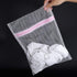 Zipped Lingerie Washing Bag, Laundry Machine Mesh Clothes Socks Bra Underwear Bags for Home Use (Fine mesh 30*40cm)