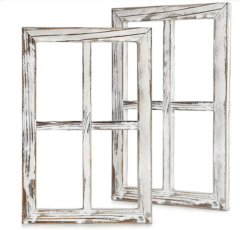 CALIFORNIA CADE ELECTRONIC Rustic Wall Decor, Barnwood Frames for Home or Outdoor, Set of 2