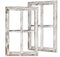 CALIFORNIA CADE ELECTRONIC Rustic Wall Decor, Barnwood Frames for Home or Outdoor, Set of 2