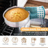 Set, 6-Piece Sets E-far Stainless Steel Baking Pan Metal Bakeware Include Cookie Sheet, Round Square Rectangle Cake