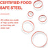 5 Pcs Round Circle Cookie Cutters, 1.9" to 3.5", Heavy Duty Stainless Steel Mini Cookie Cutters