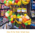 TEMUCY 24 Inch (Yellow-100PCS) Plastic Mesh Produce Bags, Seafood Boil Bags for Crawfish Crab Shellfish Cooking