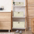 Hipiwe Wicker Shelf Baskets Bin with Lid, Natural Seagrass Storage Boxes, Multipurpose Home Organizer Bins
