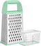 Urbanstrive Cheese Grater With Container, Professional Cheese Grater with Handle, Stainless Steel Graters