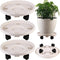 3 Packs Large Plant Caddy with Wheels13" Rolling Plant Stands Heavy-duty Plastic