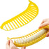 Guyuyii Banana Slicer, Safe Kitchen Gadget for Kids and Adults, Get 18 Even Slices in Seconds
