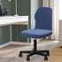 Velvet Stretch Armless Office Chair Covers - Colorful Stretch Slipcover for Desk Chairs (Navy) by Deisy Dee