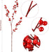 WILLBOND 21.6 Inch (8, Artificial Red Berry Stems Christmas Red Berries Holly Berry Branches for Christmas Tree New