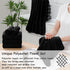 18 Set-6 Sheets,6 Towels,6 Set Pcs Black Woven Family Towels Bath Hand Washcloths Soft Polyester Towels Absorbent