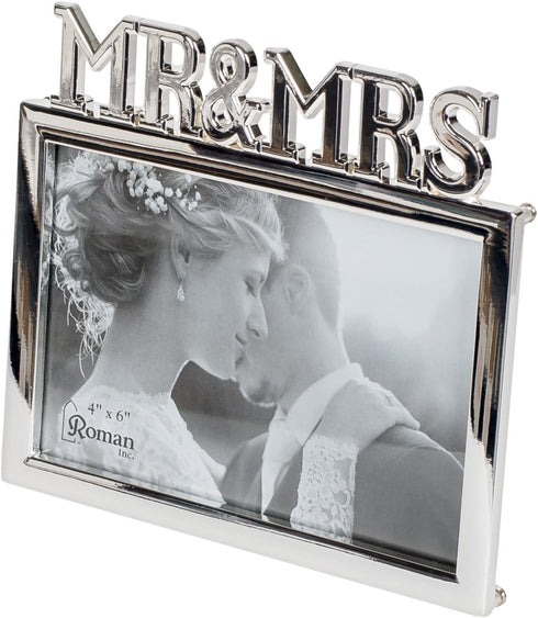 Roman 19636 The Caroline Collection Rectangle Shaped Mrs. Photo Frame