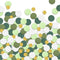 Green Confetti Golden Greenery Glitter Paper Scatter for Birthday Party, Bridal Baby Shower Table Decoration