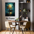 Gothic Landscape Wall Art, Vintage Sky Painting, Dark Academia Canvas Print, Abstract Landscape Pictures 16x24inch No