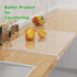 Acrylic Cutting Board with Counter Lip, 17.5"x13.5" Clear Non-Slip Cutting Board for Kitchen Countertop