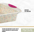 Trudeau 8x8in Confetti Silicone Cake Pan - Nonstick, BPA Free, Oven Safe to 428°F, Dishwasher Safe