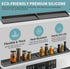 BFONS 30" Magnetic Stove Top Shelf, Silicone Top Heat Material Spice Rack, Kitchen Organization Gadgets (Grey)