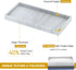 Bathroom Counter Tray,EG-SIPRO High-Grade Thickened Silicone Bathroom Vanity Tray,Shatterproof Durable Rectangle Bathroom Tray Soap Dispenser Tray for Bathroom Countertop by EG-SIPRO