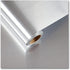 CRE8TIVE 12"x354" Brushed Silver Stainless Steel Contact Paper, Removable Waterproof Kitchen Wallpaper for Appliances