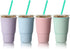 Honeydak 4 Pieces Christmas Coffee Cup Sleeves Reusable Iced Coffee Sleeve Neoprene