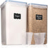 WHITE FEATHER SUPPLIES 2 PC Large Flour Sugar Storage Containers, Leak Proof, BPA Free, Clear Plastic