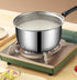 Stainless Steel Sauce Pan with Lid, 1.3 Quart Milk Pot for Home Kitchen, Dishwasher Safe Cookware
