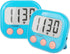 2 Pack Kitchen Timers, Loud Ring Digital Timers for Cooking, Magnetic Blue
