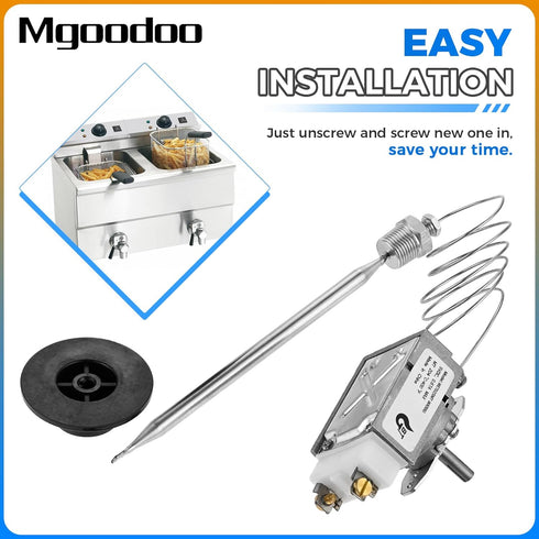 Mgoodoo RX-2-24 Thermostat for Fryer, 3/8" Mpt Stuff Box, Compatible with Atosa, Robertshaw, Adcraft Deep Fryer