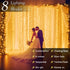 200 9.8 6.6FT 8 LED Curtain String Lights * Plug in Fairy with Timer and Modes, Waterproof Window Wall for Bedroom