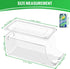 Soda Can Organizer for Refrigerator, Stackable Canned Food Container with Lid for Fridge Pantry Rack, Holds 10 Cans