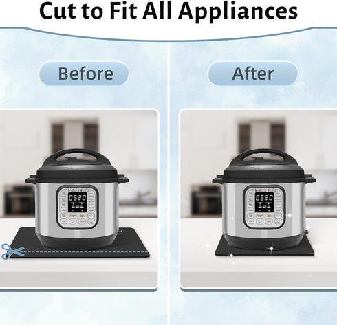 LOPNUR Appliance Sliders for Kitchen Appliances, 360° Rotating Mover, Heat Resistant Mat for Microwave, Toaster Oven