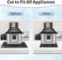 LOPNUR Appliance Sliders for Kitchen Appliances, 360° Rotating Mover, Heat Resistant Mat for Microwave, Toaster Oven