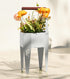 Planter with Stand, Metal 2 in 1 Portable Planter with Grow Bags