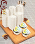 qiqee 500pcs White Square Cupcake Liners, No Smell Food Grade Baking Cups (Standard Size)