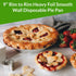 KitchenDance 9 Inch Heavy Duty Aluminum Pie Tins - Disposable Pie Pans, Oven and Freezer Safe, 100% Recyclable