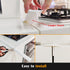 KindGa Stove Gap Covers, Silicone Counter Gap Filler for 30 Inches, Set of 2 White for Appliances
