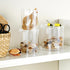 SheeChung 2 Pack Qtip Holder - Stackable Plastic Apothecary Jars with Storage Lids for Bathroom Organization (10oz)