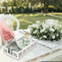 White Wooden Guest Paper Towel Holder for Bathroom Napkin Holders Disposable Hand Guest Towels Tray Flat Wood Napkins