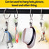 36 Pack Heavy Duty Nickel Plated Metal Curtain Rings with Clips for Curtains and Rods (Silver)