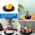 Bivethoi 2 Pack Mini Turntable Organizer, Black Rotating Tray, Acrylic Ball Bearing Plate for Kitchen, Spice Rack, TV